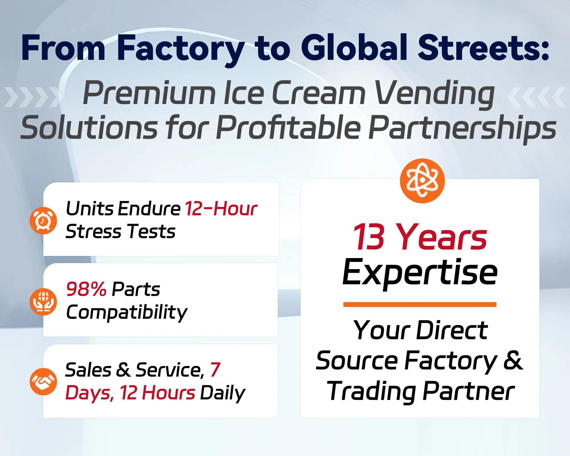 Huaxin Ice Cream Vending Machine Front View