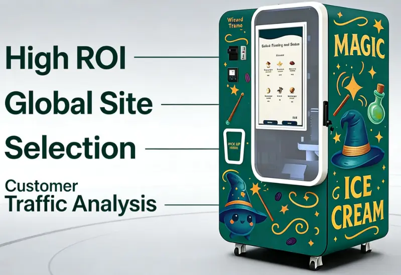 Ice Cream Robot Vending Machine ROI: 5 Realistic Scenarios Based on Location & Traffic Volume