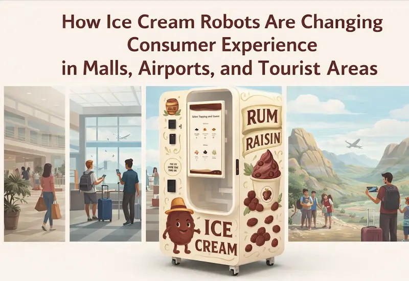How Ice Cream Robots Are Changing Consumer Experience in Malls, Airports, and Tourist Areas