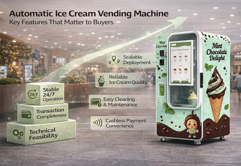 Automatic Ice Cream Vending Machine: Key Features That Matter to Buyers