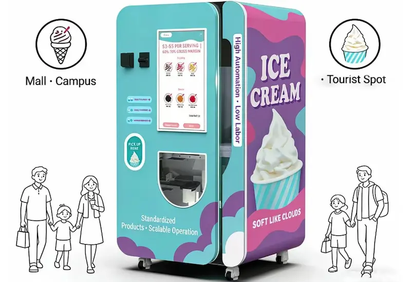 Ice Cream Vending Machine Business Plan Template: From Market Research to Profit Forecast