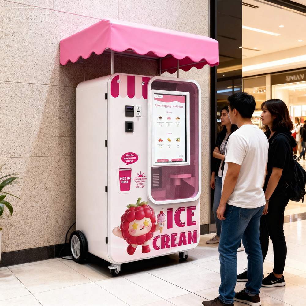 ice cream vending machine Malaysia, automatic ice cream vending machine Malaysia