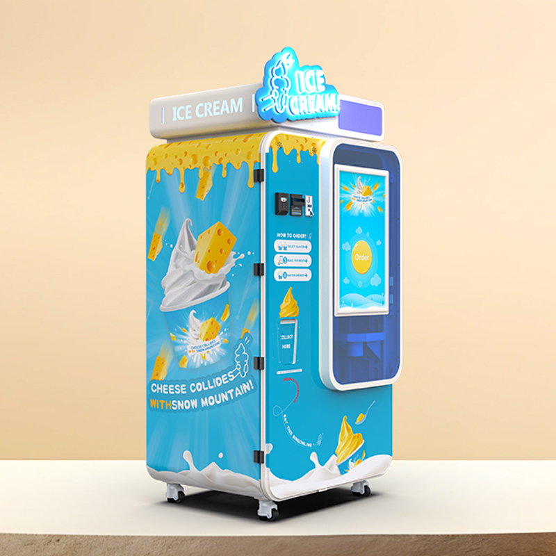 Commercial Automatic Ice Cream Vending Machine with Self-Cleaning | High Profit HUAXIN B Series