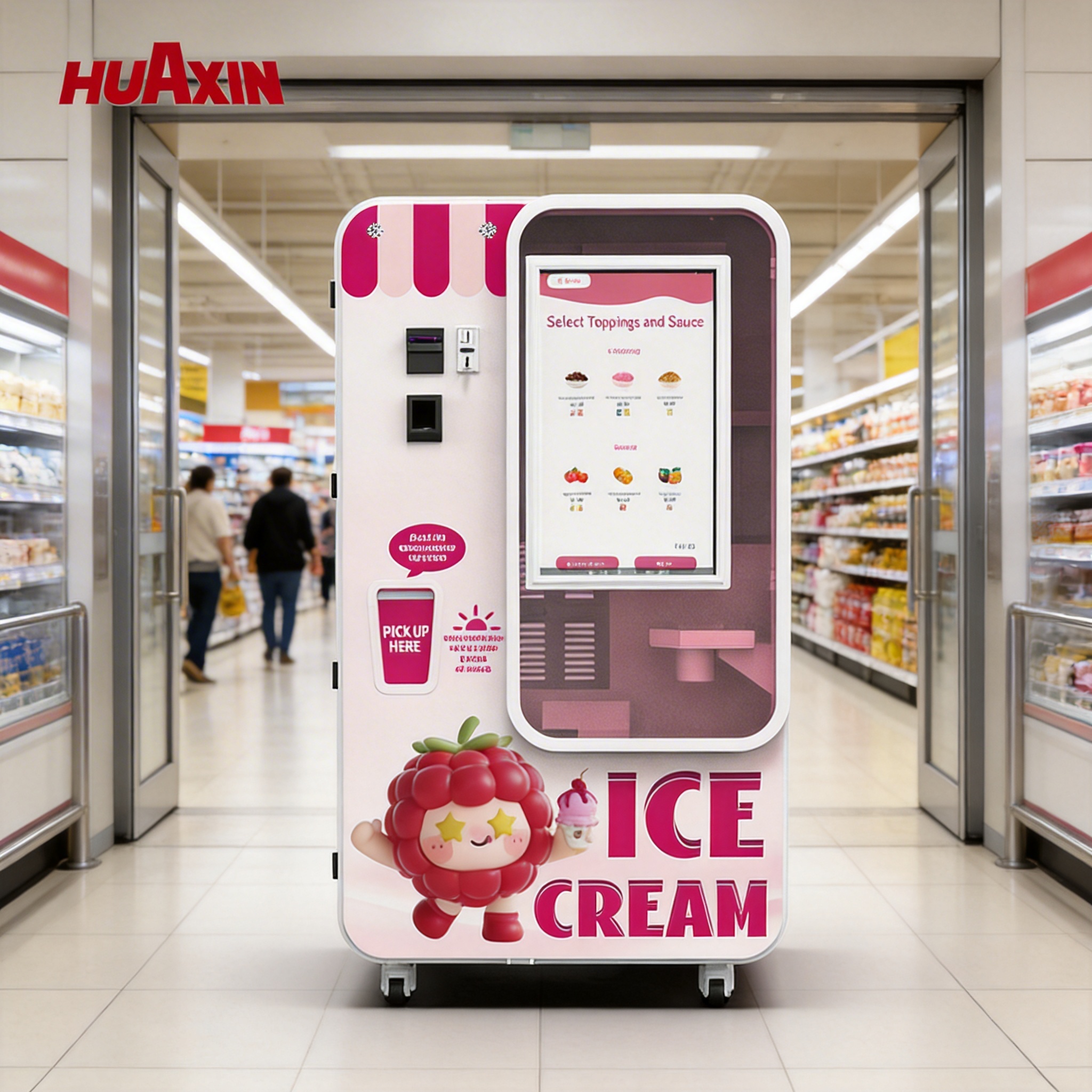 Commercial Automatic Ice Cream Vending Machine for Shopping Mall | High ROI Self Service Ice Cream Machine 2026