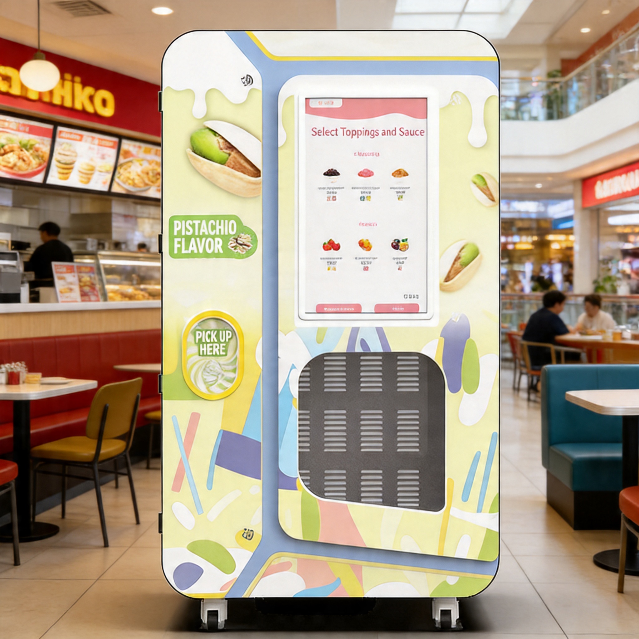 Compact Ice Cream Vending Machine for Small Spaces – High Efficiency, Fully Automated, and User-Friendly Design