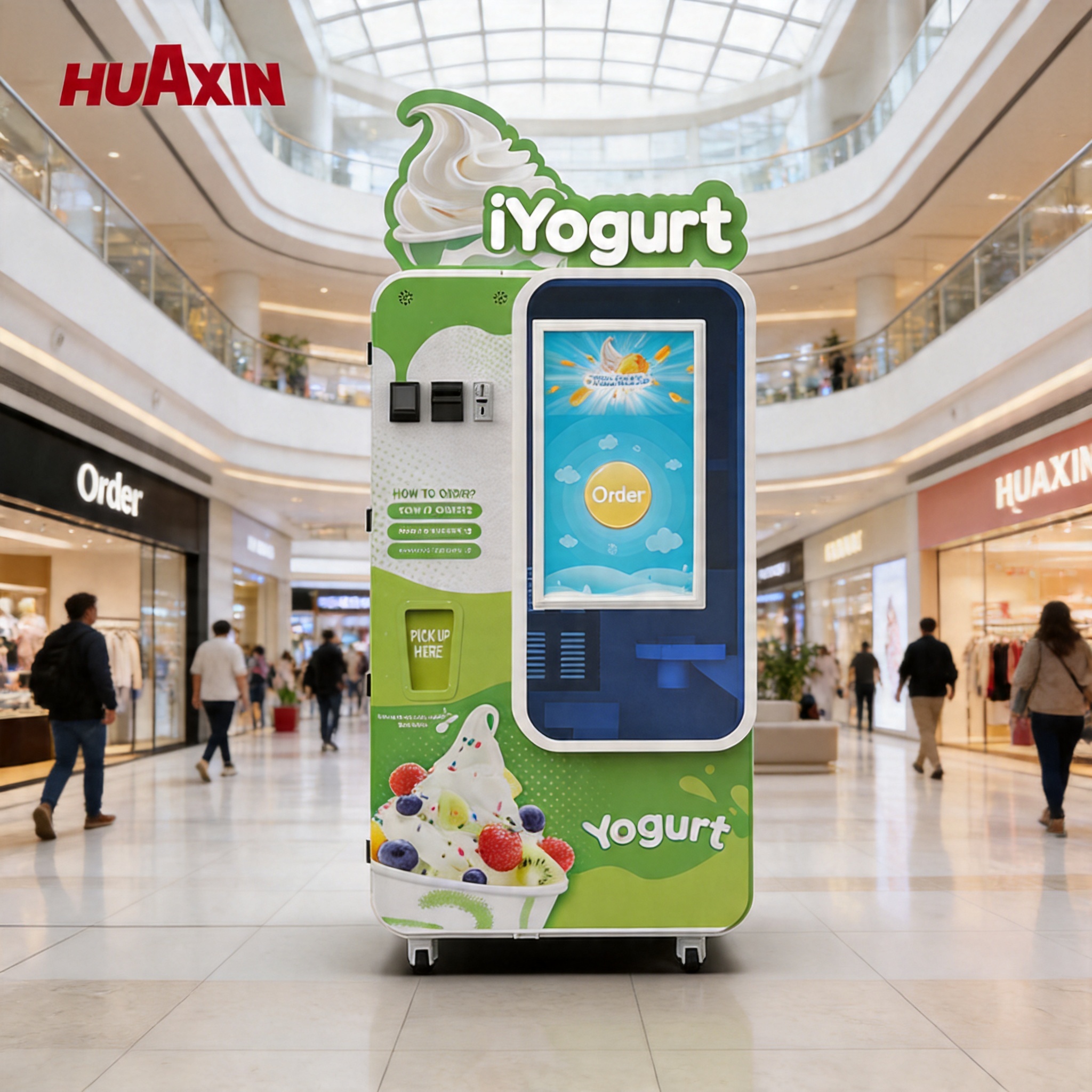 High-Efficiency Automatic Soft Serve Vending Machine: 24/7 Smart Retail Solution for High-Traffic Commercial Venues