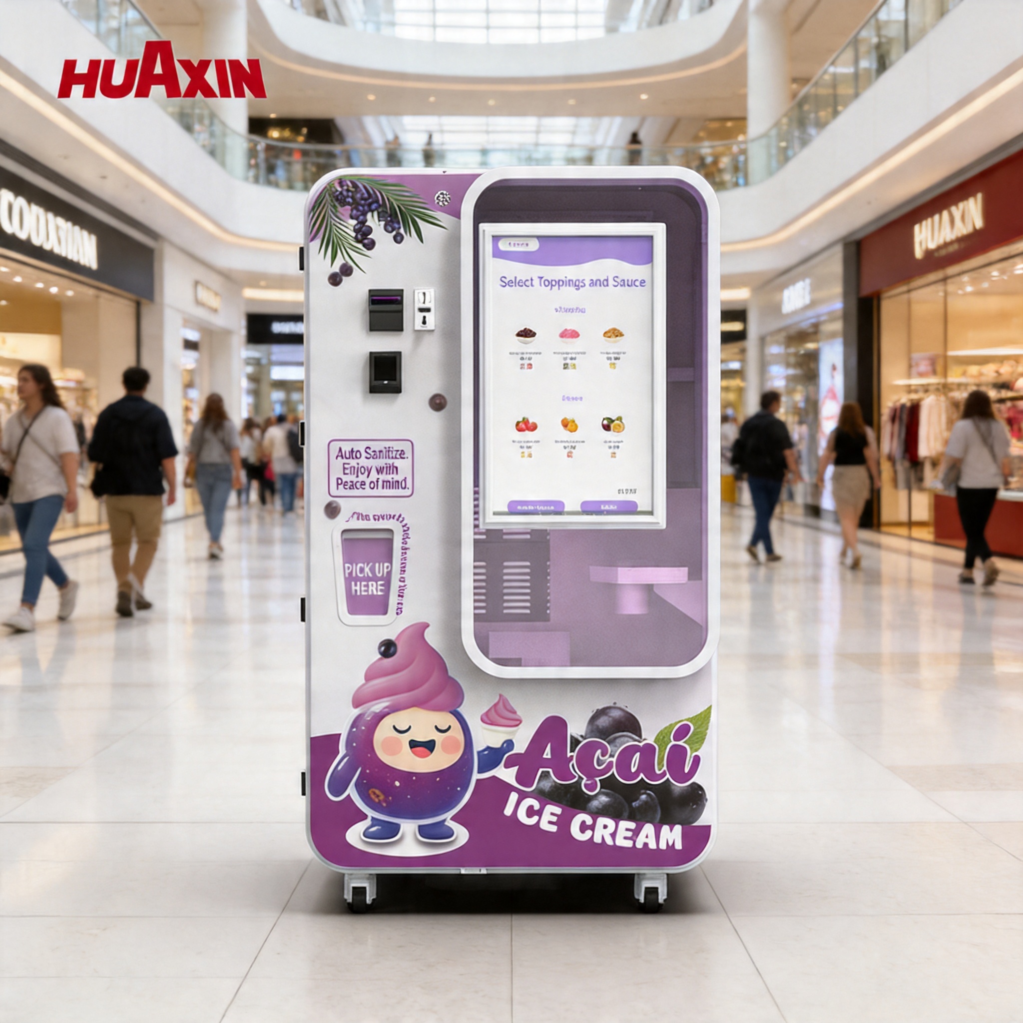 Fully Automated Robotic Soft Serve Station | High-Yield 24/7 Unattended Business Solution