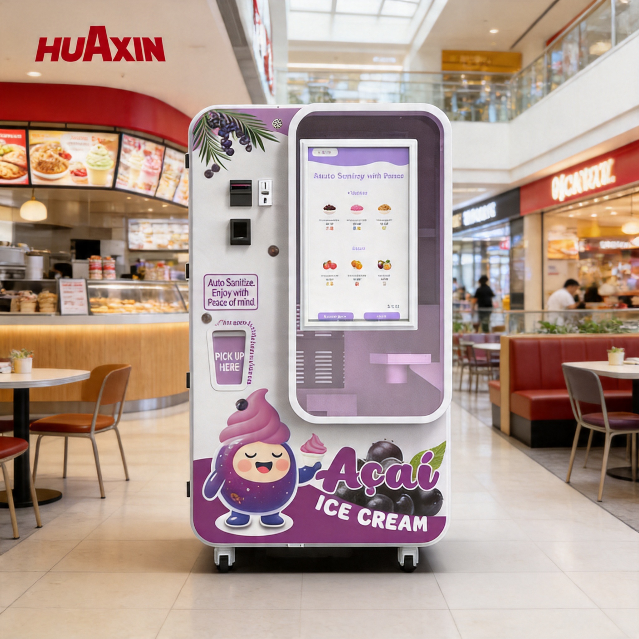 Smart Ice Cream Vending Machine for Shopping Malls & High-Traffic Commercial Locations
