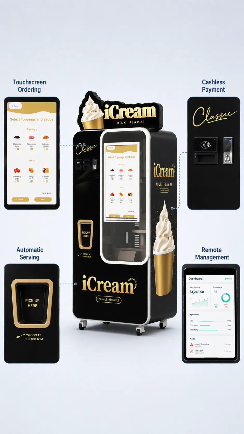 ice cream venidng machine