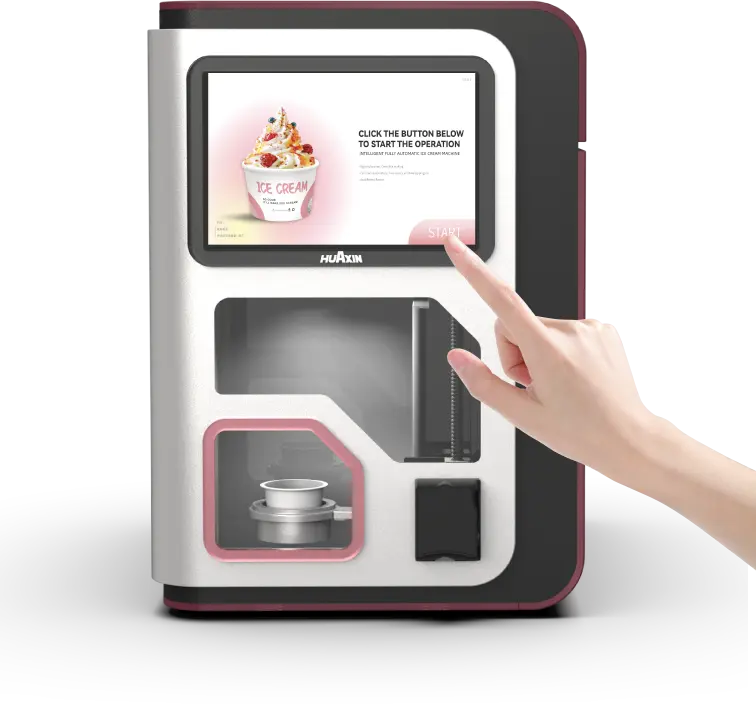 Desktop Mini ice cream vending machine touchscreen operation