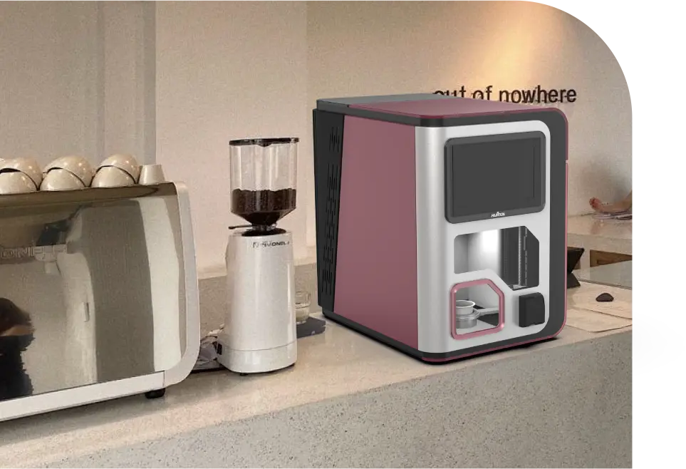 Compact desktop ice cream vending machine