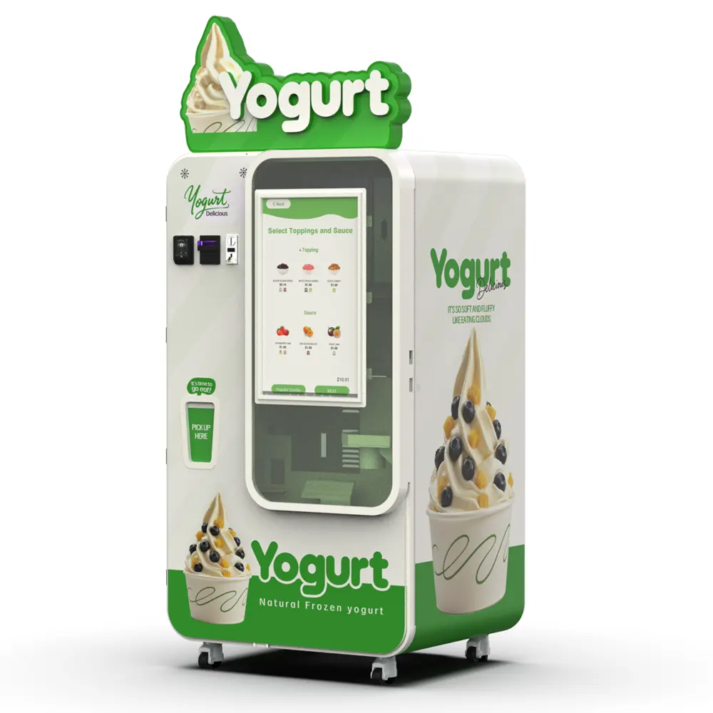 Ice cream vending machine for campus snack areas