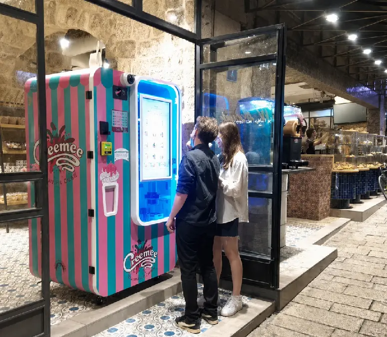 Ice cream vending machine placement scenario