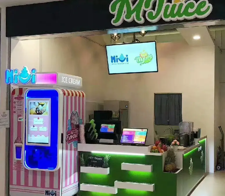 Ice cream vending machine placement scenario