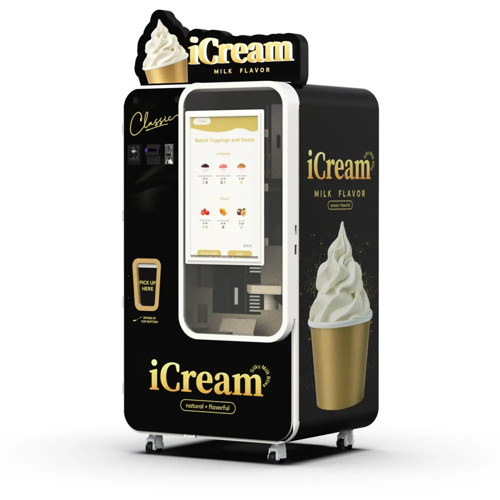 ETL Certified Ice Cream Vending Machine - 24/7 Automated Yogurt & Soft Serve​