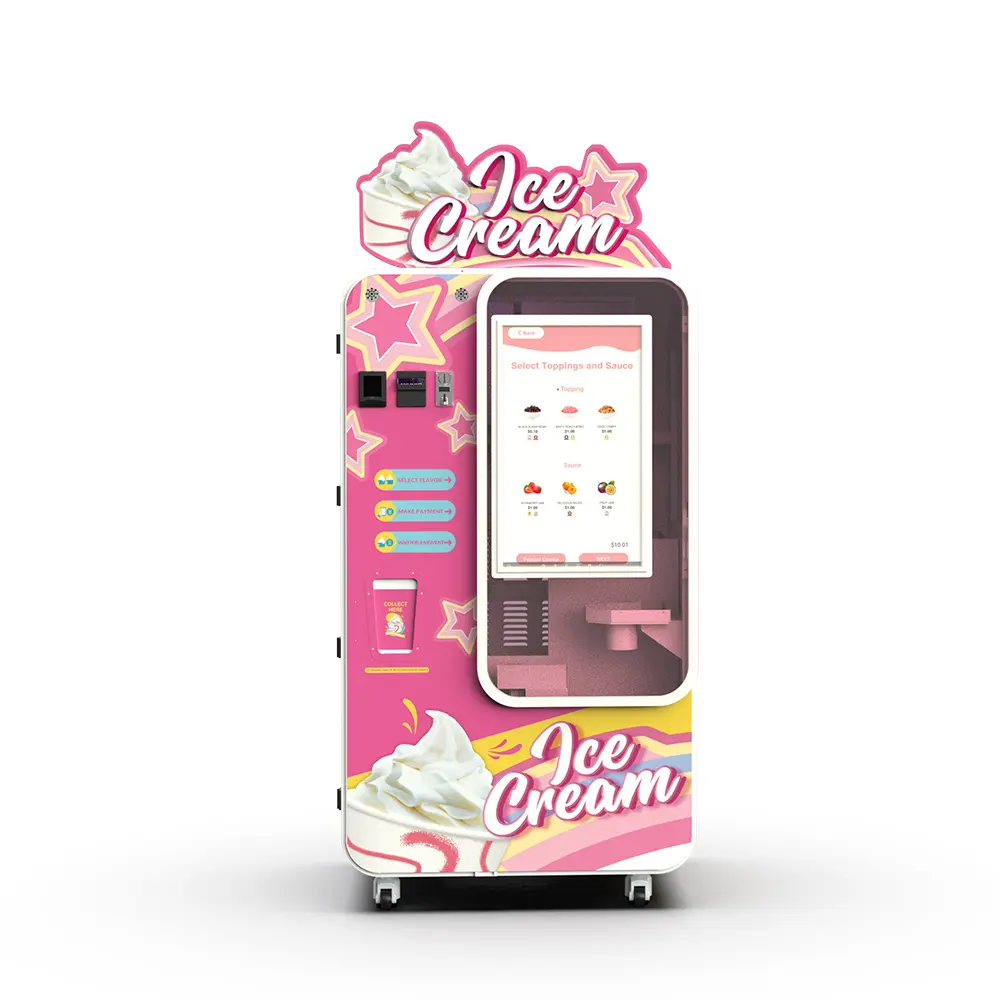 Vending Machine for Ice Cream | 5-Sec Rapid Cooling & Smart OS Control
