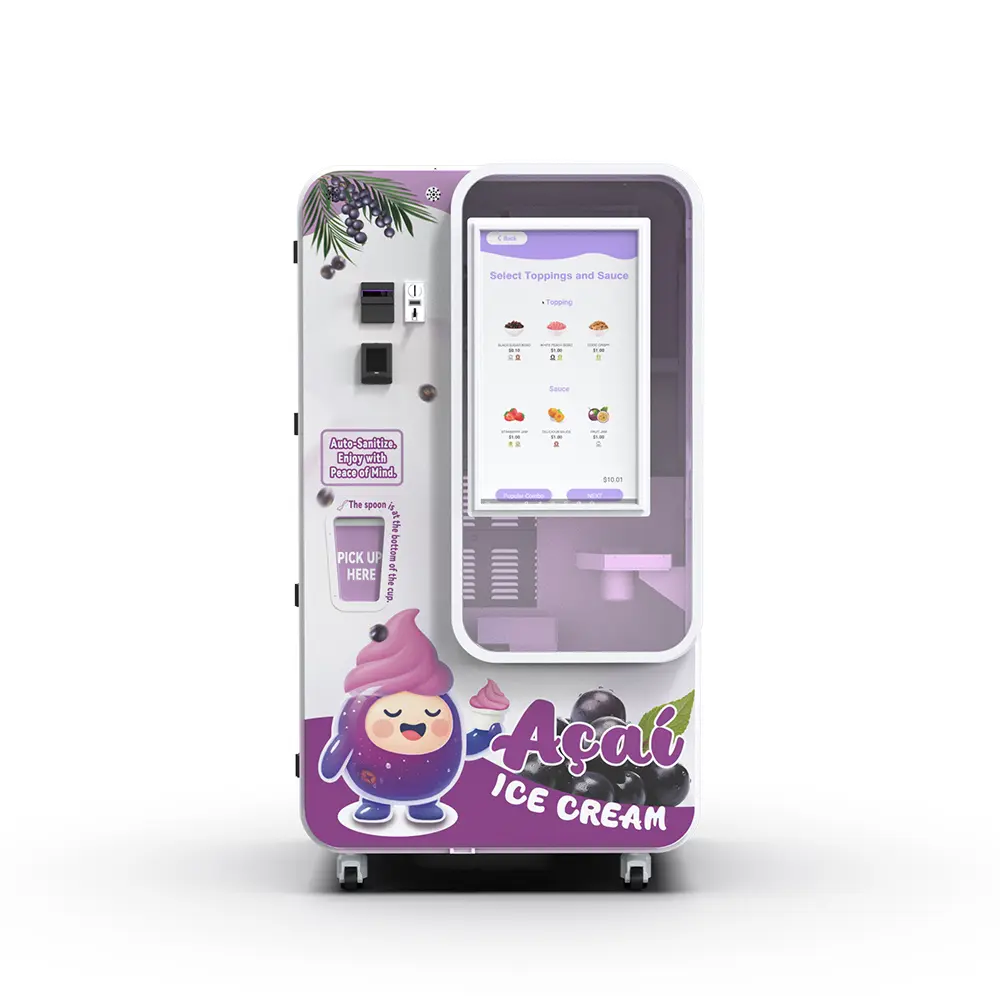 ​Full Automatic Ice Cream Vending Machine | Smart, Commercial, 24/7 Service & High Efficiency